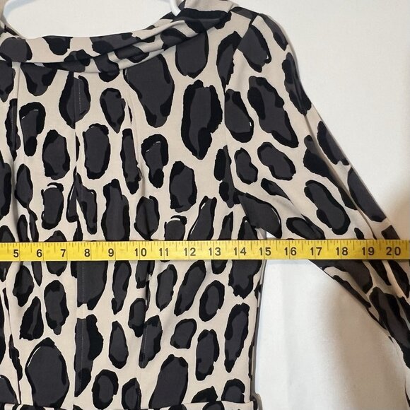 Boden Women’s Pencil Marisa Dress Size 8 Leopard Print Ponte Midi Stretch Lined - Picture 7 of 14